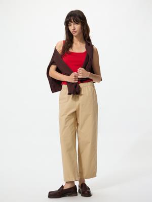 Cotton Relax Ankle Pants
