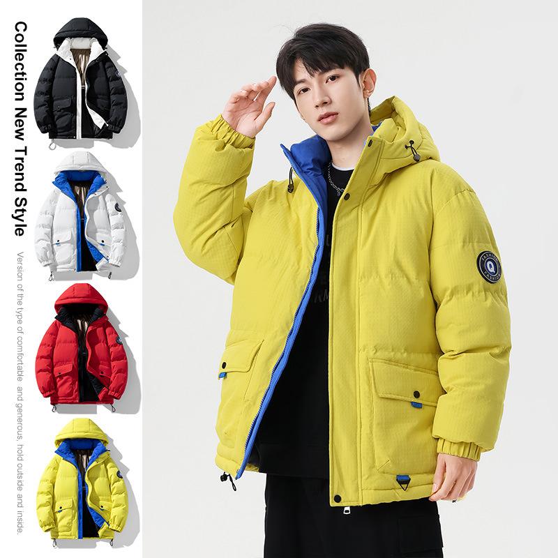 Couple Winter Cotton-padded Clothes Thickened and Warm Teenagers Casual Outdoor Men's Loose and Versatile Cotton Clothes Trendy Jacket