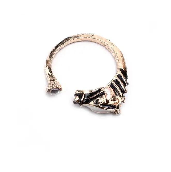 1Pc Women Fashion Horse Head Adjustable Index Finger Opening Ring Characteristic Jewelry