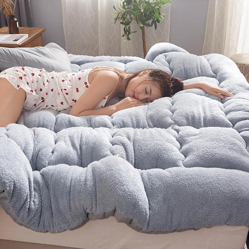 Thickened Plush Winter Duvet for Double Bed
