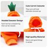 1pc New Dog Hoodie Clothes Cute Design Sweater Coat Carrot Shape Warm Fleece Outdoor Pet Outfit Outerwear for Dogs Puppy