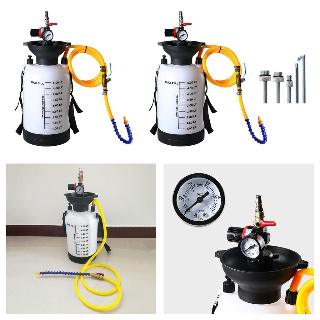 Oil Transfer Pump Sturdy Portable Tank 5L for Boats Cars Motorcycle Without