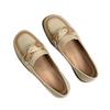 Loafers 2025 Spring and Summer New Flat-soled Single Shoes British Style Small Leather Shoes Women's One-pedal Retro Doudou Shoes