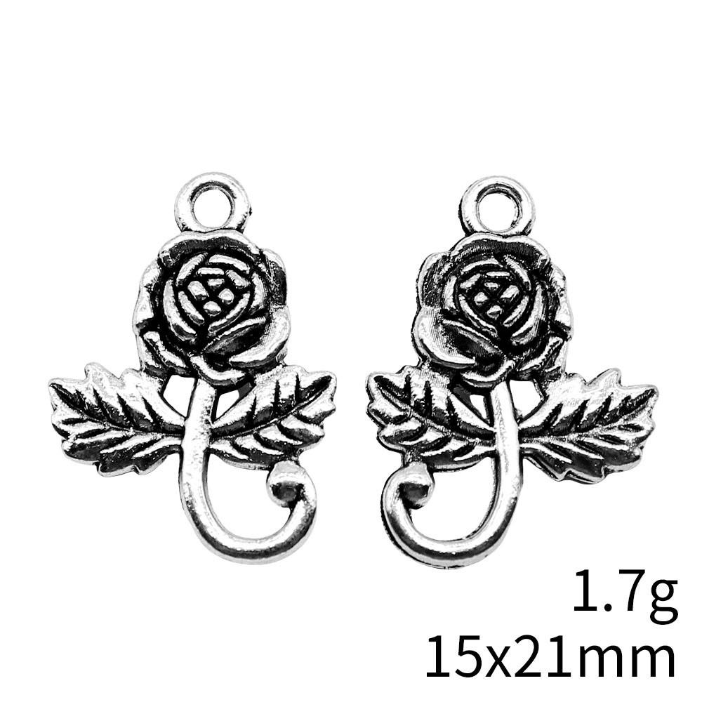 Back To School Bag Charms Rose Lotus Charms Pendant Women's Bags Bracelet Pendant