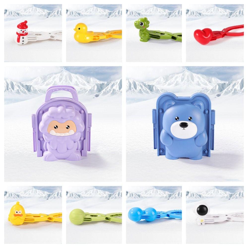 Early Education Dinosaur Snowball Maker Mold Montessori Sand Making Mould Outdoor Winter Toy  Girls