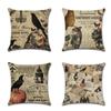 Happy Halloween Pillow Cases Linen Sofa Bedroom Office Cushion Cover Decor Home