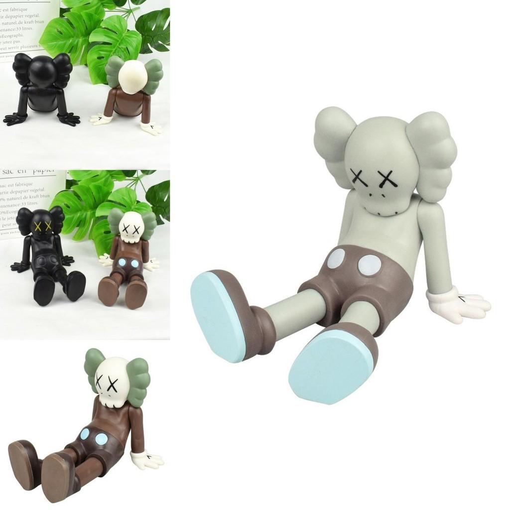 Stunning Black White Gray Kaws Companion Pen Holder Ornament Figure For Kids Fans