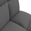 Adjustable Floor Chair Dark Grey Fabric