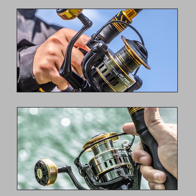 HE Black Pit Long Cast All-Metal Spinning Fishing Reel