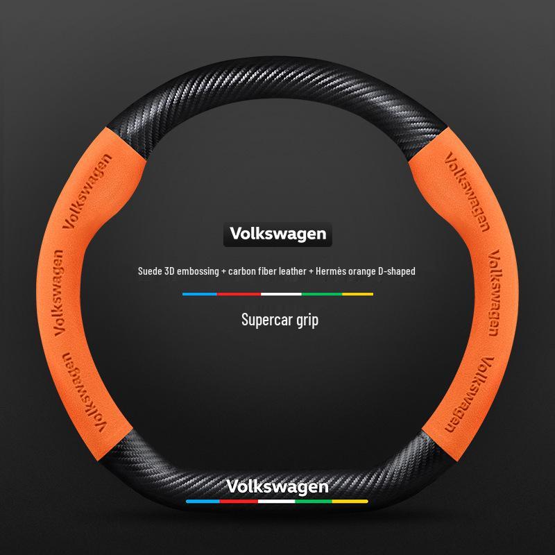 Volkswagen Teramont Stuurhoes (17-23) Suède Koolstofvezel, Universele Pasvorm voor Alle Seizoenen