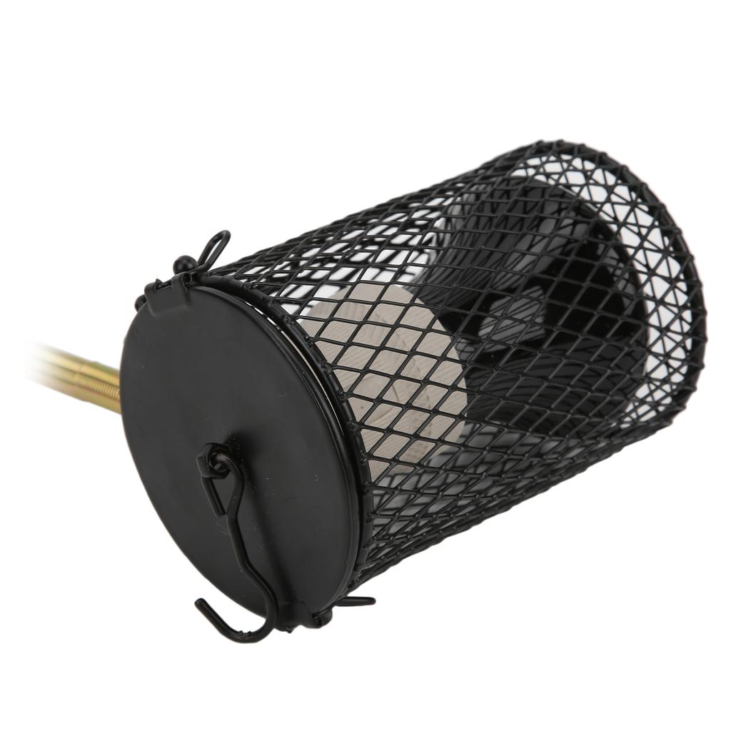 E27 Reptile Heating Lamp Kit Black Ceramic Heat Emitter Kit for Turtles Lizards Coop 100WUS Plug