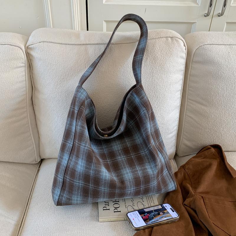 New Style Tote Bag Student Handbag Simple Casual Underarm Bag Women Large Capacity Commuter Mori Style Trendy Shoulder Bag Extra Large