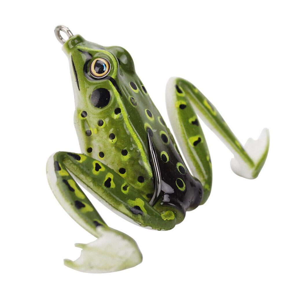5CM Esca da Pesca Rana Razzo Amo da Pesca Morbido Articoli Sportivi Trota d'Acqua Dolce