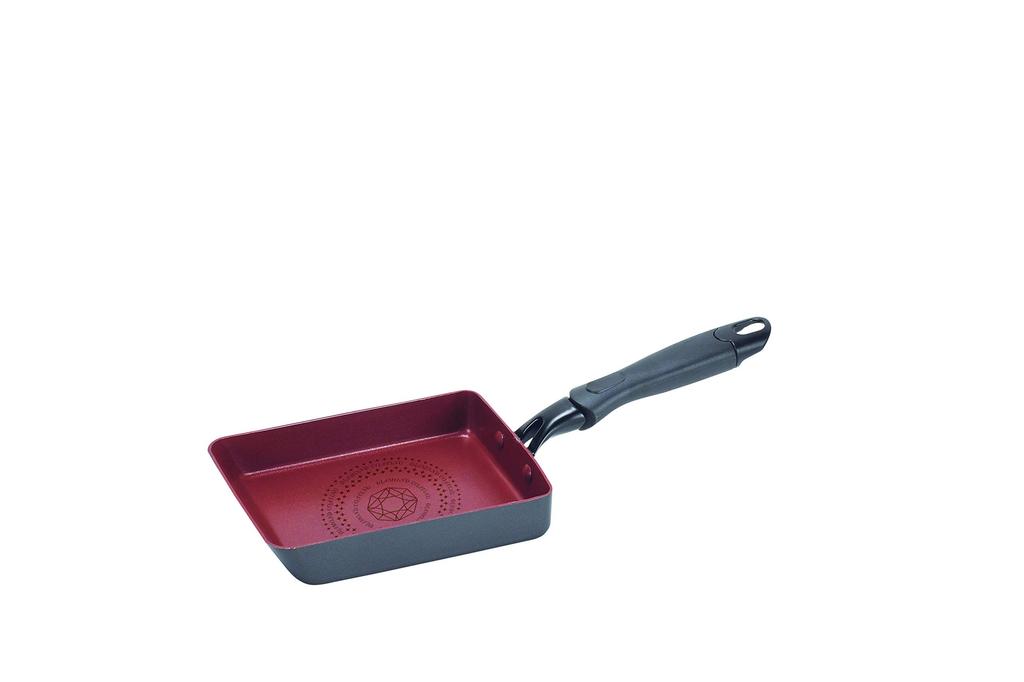 Pearl Metal Tamagoyaki 13 X 18 Induction Diamond Cook Pan, Cm, Compatible, Coat, Sign, HB-5588
