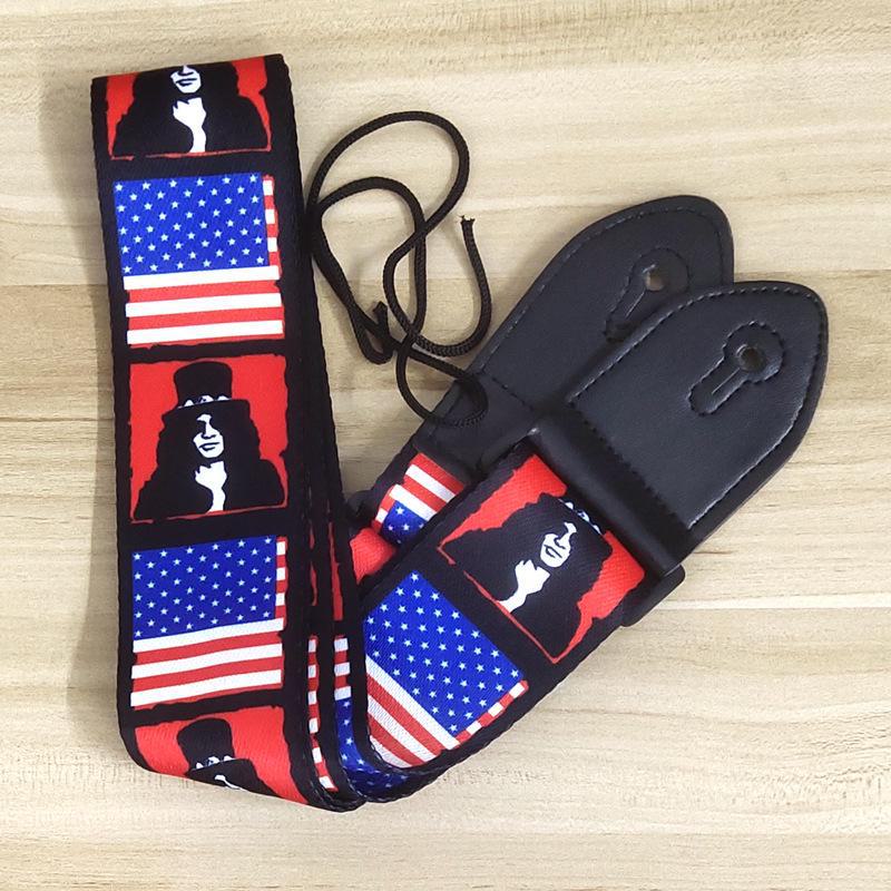 Ethnic-Style Widened Polyester Guitar Straps for Electric Guitars