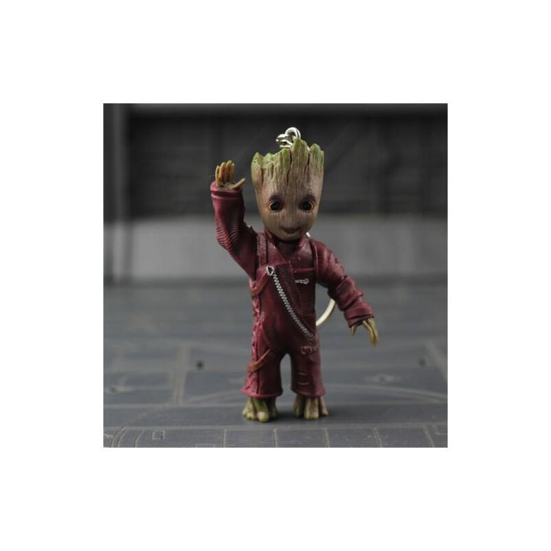 Guardians Of The Galaxy Baby Groot Hand Pvc Key Chain Figurine With Retail Box