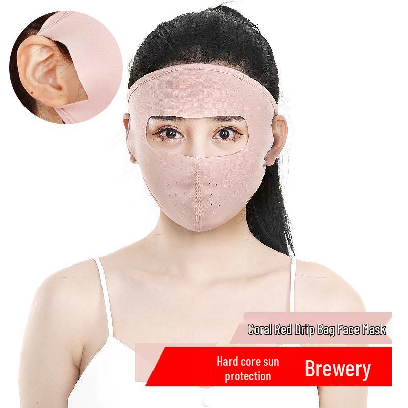 Women's Summer Face Shield: Full Face UV Protection Mask for Cycling & Windproof Headwear