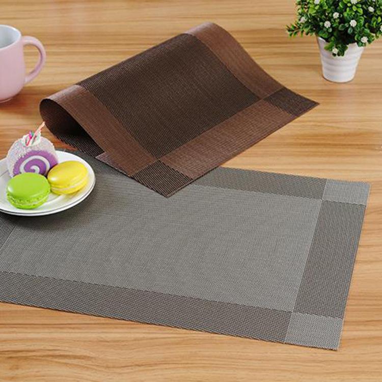 Teslin Placemat, European-style Western Placemat, Hotel PVC Placemat, Non-slip and Heat-insulating Coaster, Easy-to-wash and Quick-drying Table Mat