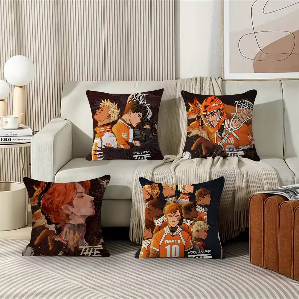 The Foxes All For The Game Cushion Cover Pillowcase Upholstery Sofa Throw Pillow Home Decor Pillowcas
