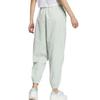 Adidas Originals Trefoil Woven Pants With Cuffed Hem And Loose Fit Women Bottoms Linen-Green IK8629