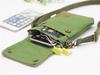 Solid Color Canvas Crossbody Phone Bag - Women's Shoulder Purse