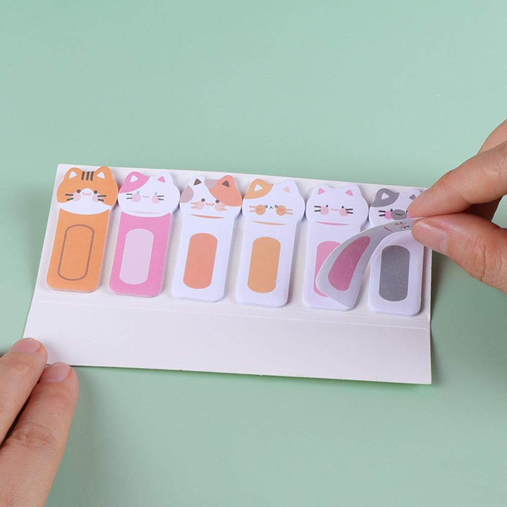 1 sztuka Kawaii Artykuły Papiernicze Kreskówkowe Zwierzęta Notatnik Zakładki Flagi Zakładki Indeksowe Karteczki Samoprzylepne Naklejki z Papieru Etykietowego
