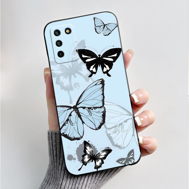 

Для ZTE Blade V30 Vita Чохол Квіти Метелики Чохол для Телефона Для ZTE Blade V30 Vita V30Vita Силіконова Задня М яка Кришка Coque Fundas ZTE Blade V30 Vita