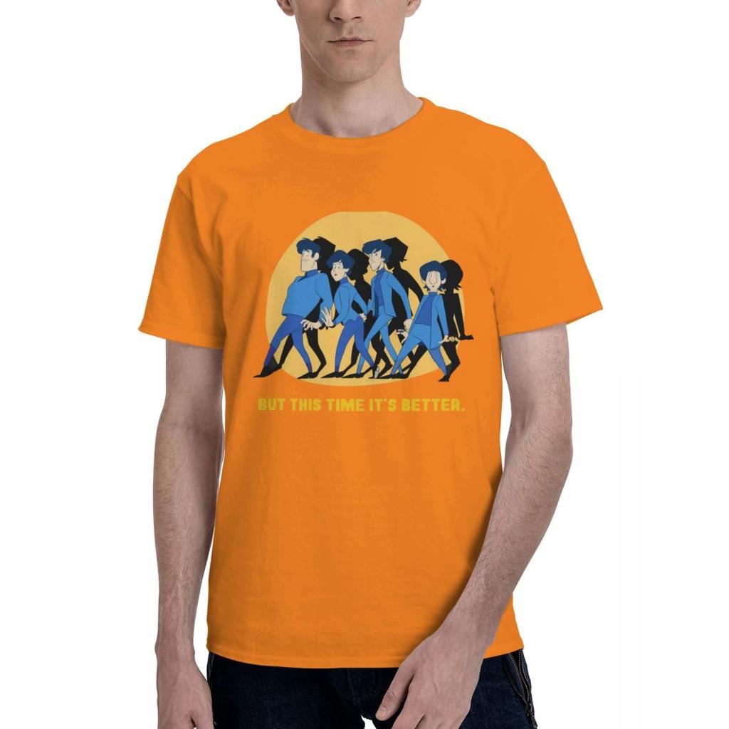 Aber Die Zeit Ist Besser Das Band Bedrucktes T-Shirt Herren Mode Lässig Kurzarm Baumwoll-T-Shirt Sommer-Tees