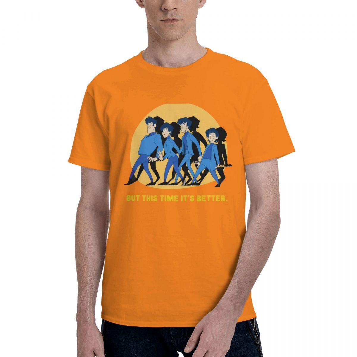 

But The Time Is Better The Beatle Band Printed T-Shirt Men Fashion Casual Short Sleeve Cotton Tshirt Summer Tees 4XL