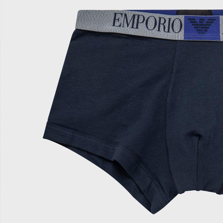 Emporio Armani Logo Print Boxer Briefs Men underwear Navy-Blue 111389-2F517-00135