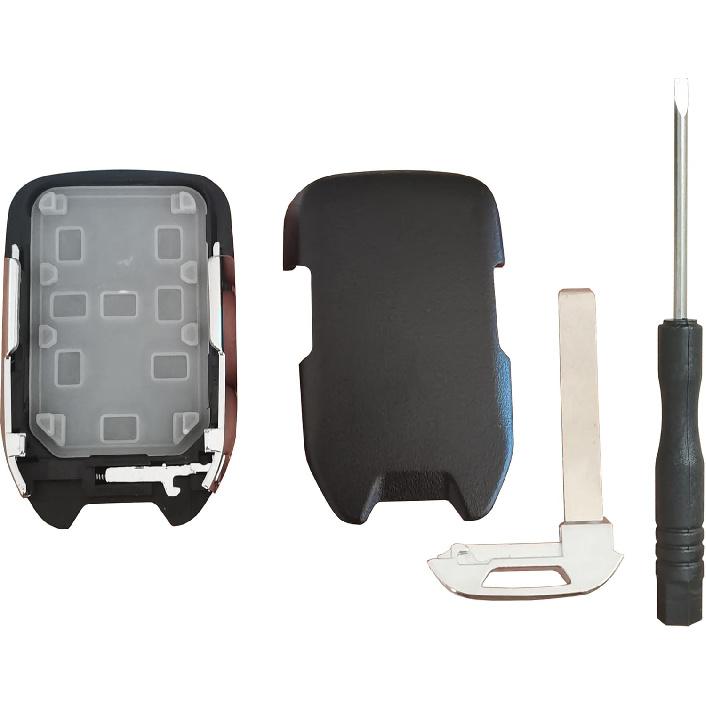 Replacement for Keyless Entry Remote Key Fob Shell Fit for Chevy Silverado and GMC Sierra 1500 2500HD 3500HD 2019-2022 (1-Black)