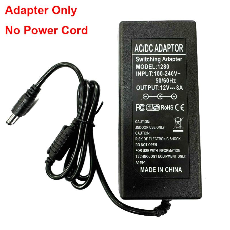 Power Adapter 12V 5A 6A 8A Universal Power Supply Charger AC To DC Adapter Transformers For LED Light Strip Laptop EU US Plug