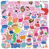 Cute 50pcs Peppa Pig Stickers For Kids Laptop Waterproof And Durable Perfect For Personalization