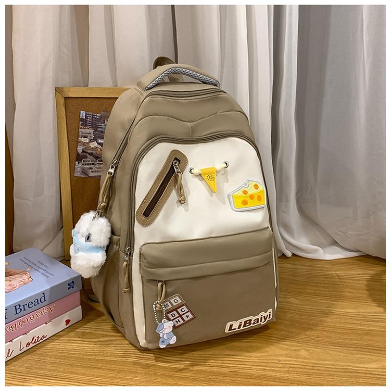 School Bag New High-value College Style Fresh and Sweet Make-up Bag Junior High School Students Lightweight Large-capacity Backpack