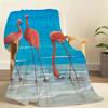 Flamingo Cool Blanket Soft Throw Blanket for Home Bedroom Bed Sofa Picnic Travel Office Rest Cover Blanket Gift