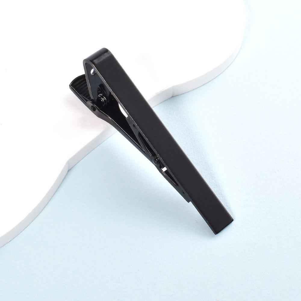 Men's Brass Tie Clip - Smooth Minimalist Business Tie Bar, Classic Formal Shirt Accessory, Elegant Office Wedding Gift
