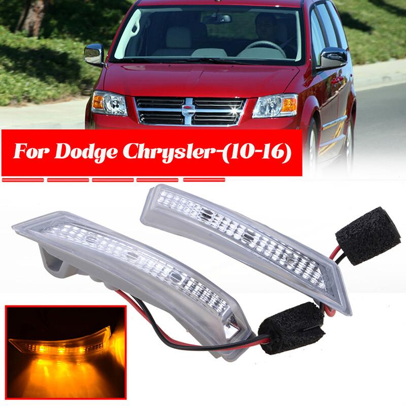 Светодиодная зеркальная лампа указателя поворота, пара, для Chrysler Town & Country, Dodge Grand Caravan