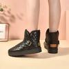 Fashion Waterproof Elegant With Low Heels Female Ankle Shoes Y2k Protective On Offer Slip High Quality Pu Work Ladies Booties Snow Boots