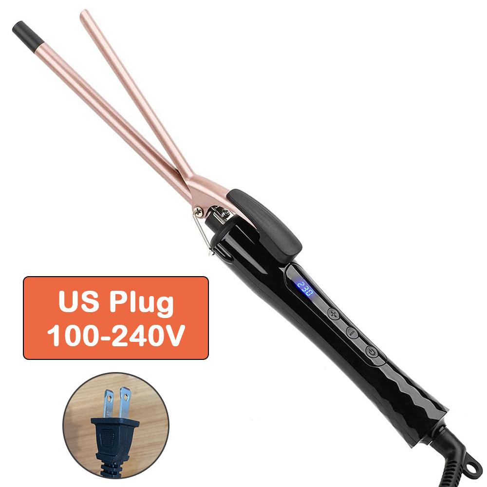 

9mm Iron Curling Professional Ceramic Hair Curling Wand Barrel for Long and Short Hair Culer PracticalDesign UsefulFeatures