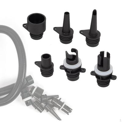 Adaptateur de valves, adaptateur de pompe de bateau, accessoires de remplacement de pagaie gonflable, buses de connecteur