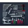 TONE TSXT950SV Tool Set, 9.5mm & 12.7mm (3/8" & 1/2") Drive, Silver, 87 Pieces