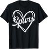 Retro Vintage Spurs Heart T-Shirt