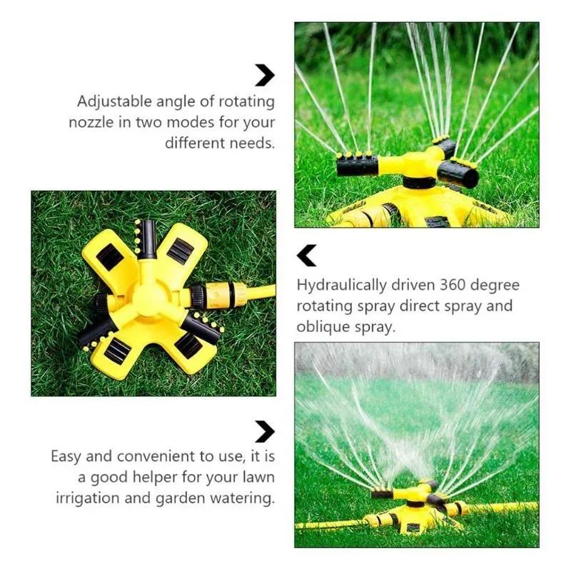 

360° Automatic Rotating Sprinkler Lawn Flower Watering Device Agricultural Sprinkler Nozzle Garden Tools Irrigation Supplies