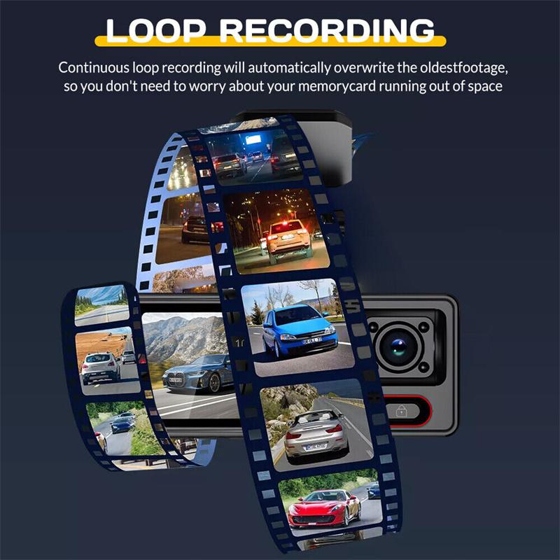 Hidden Dash Cam Wifi Hd 1080P Night Vision Car Mounted Phone Interface Parking Monitoring Recording High Resolution Video Footag