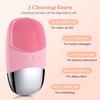 Portable Rechargeable Electric Clean the Face Silicone Face Cleansing Scrubber Facial Cleaning Brush