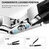 1x Nail Clippers with Safety Lock Large Wide Jaw Opening Toenail Cutter for Elderly Seniors