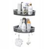 Double Corner Bathroom Shower Shelf