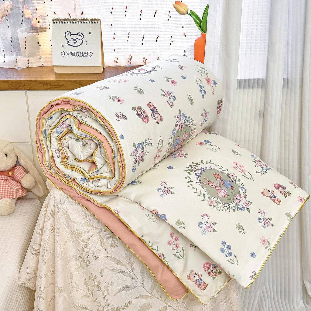 New A-Type Summer Cooling Quilt - Lightweight Single & Double for Dorms, Kids & Gifts