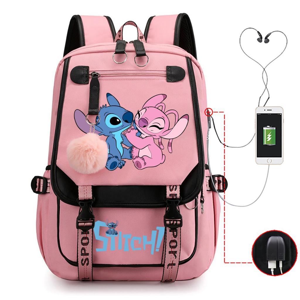 Campus-Style Cartoon Print Personalized Versatile Backpack, Student Casual Large-Capacity Backpack