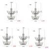 5Pcs Stainless Double Layers Umbrella Squid Cuttlefish Octopus Fishing Hooks Jigging Fishhook Wholesale Fishing Accessorie